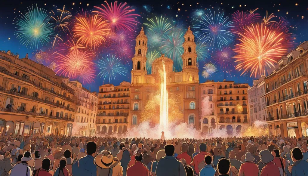 La Merce fireworks display