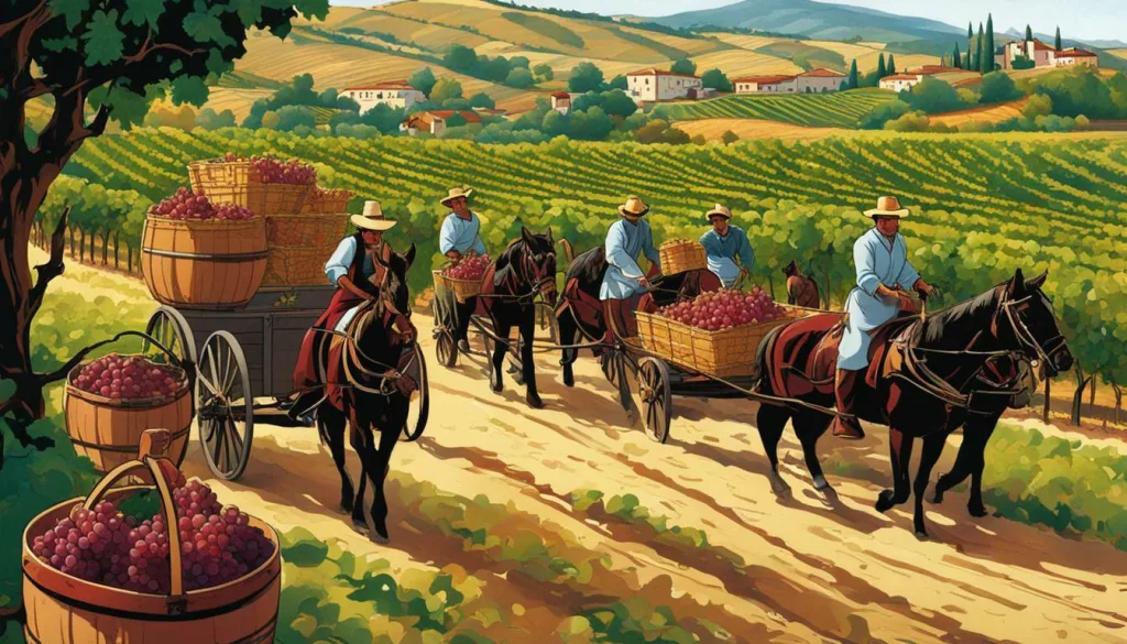 Spanish wine production