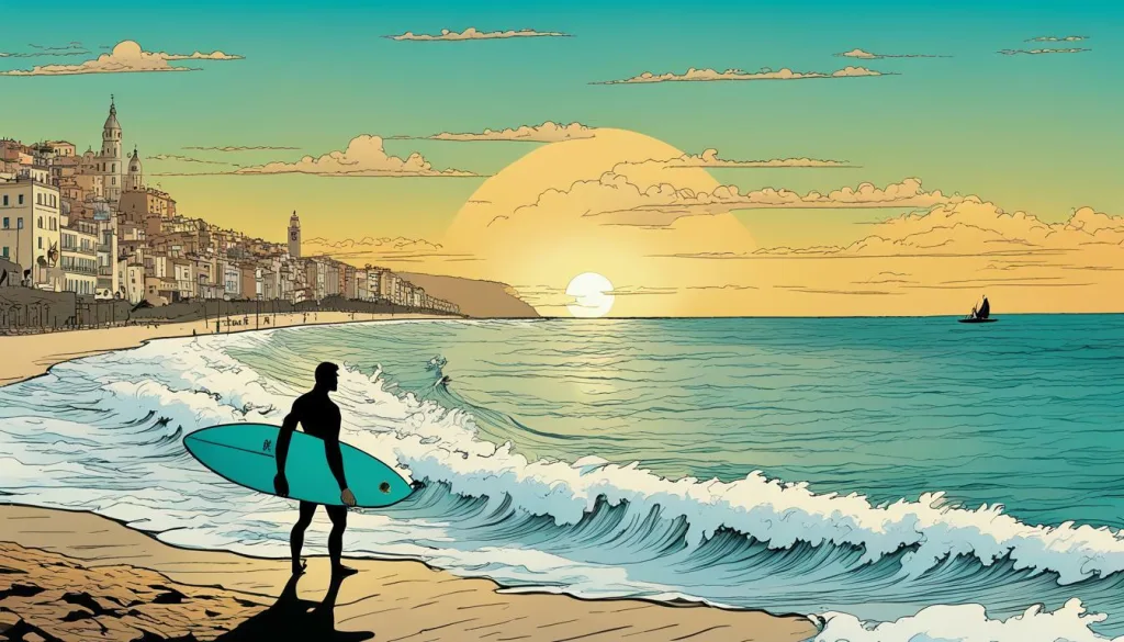 Surfer in Catalonia