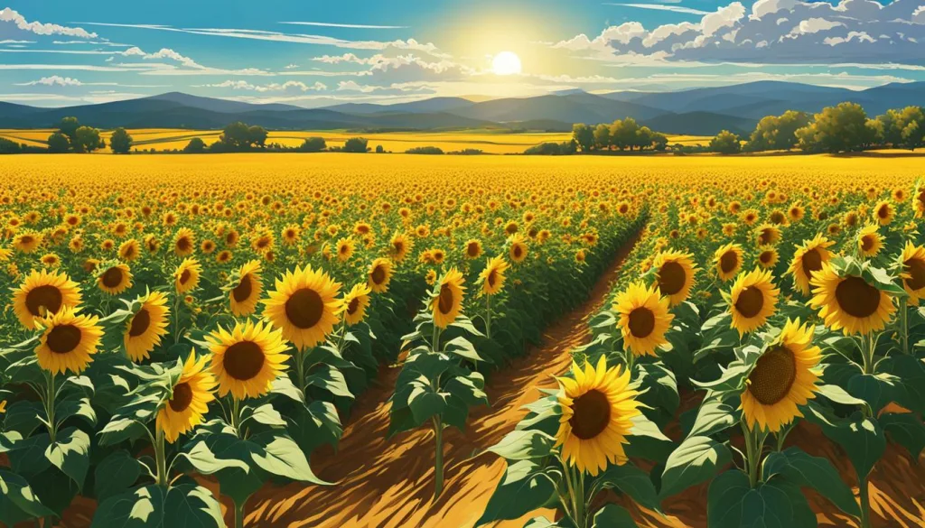 sunflower fields spain travel